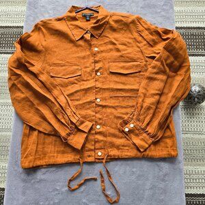 En Thread Button down linen Lyocell blen like new